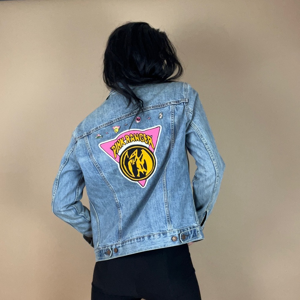 Levi’s x Pintrill Power Rangers Trucker: Pink ranger